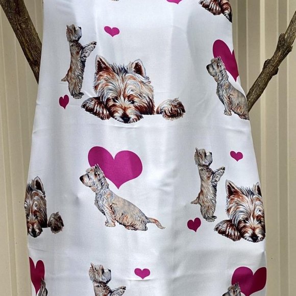 Vintage IFAW Highland Terrier Print Scarf - Picture 2 of 11